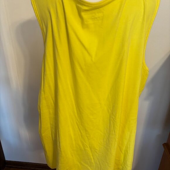 NWOT TALBOTS Yellow Color Stretch Weekend Tank Top (93% Cotton/7% Spandex) - 3x - Picture 6 of 16